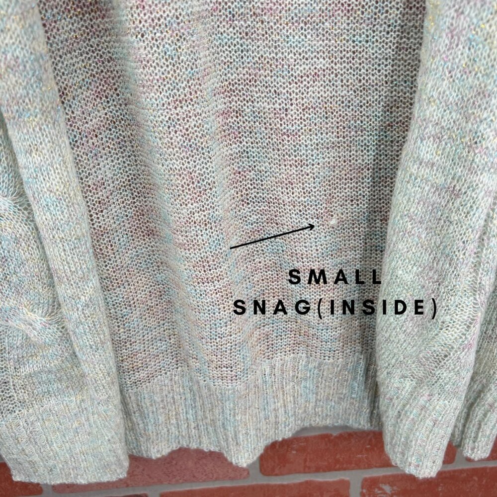 π Light Green Sheer Knit Cardigan - Size Small - Picture 13 of 13